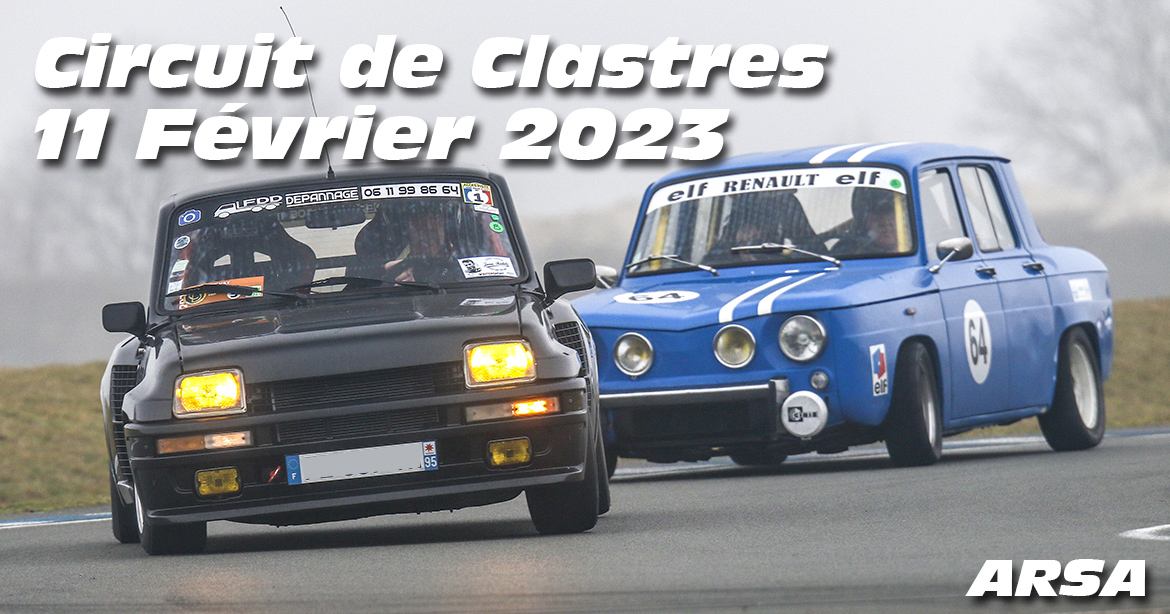Photos au Circuit de Clastres le 11 Février 2023 avec ARSA Alpine et Renault