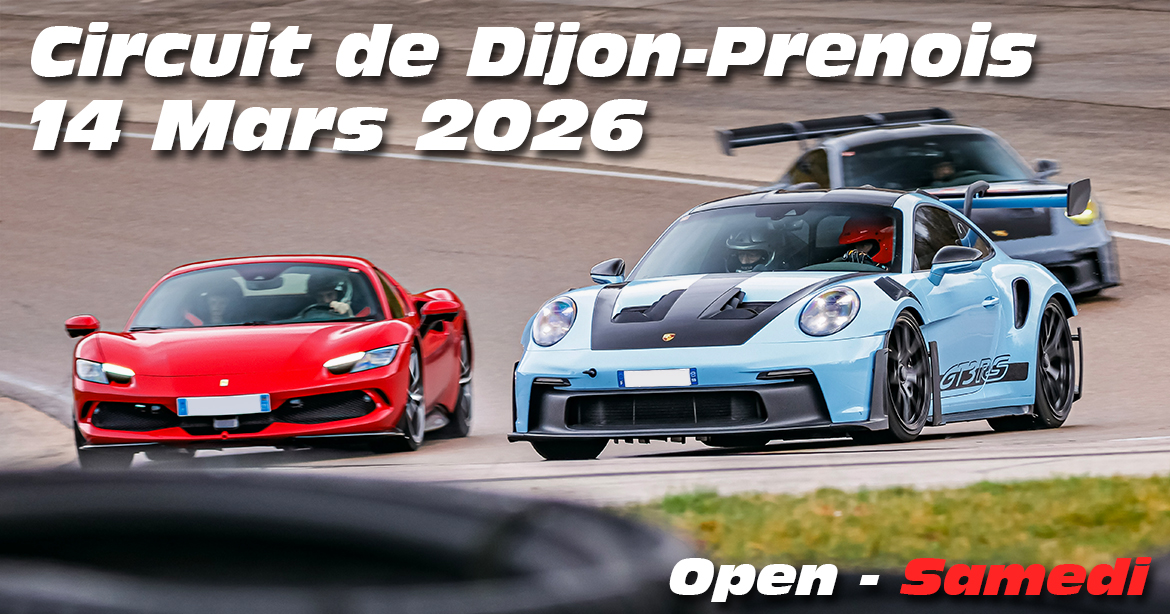 Photos au Circuit de Dijon Prenois le 14 Mars 2026 avec Open