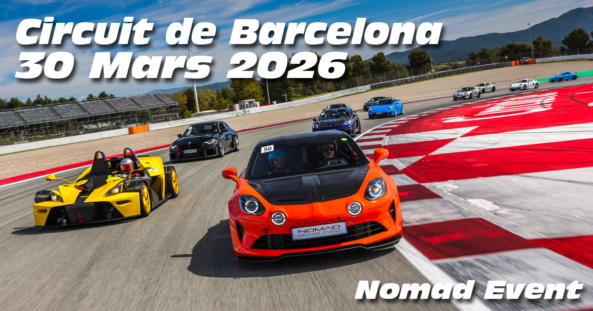 Photos au Circuit de Barcelone le 30 Mars 2026 avec Nomad Driving