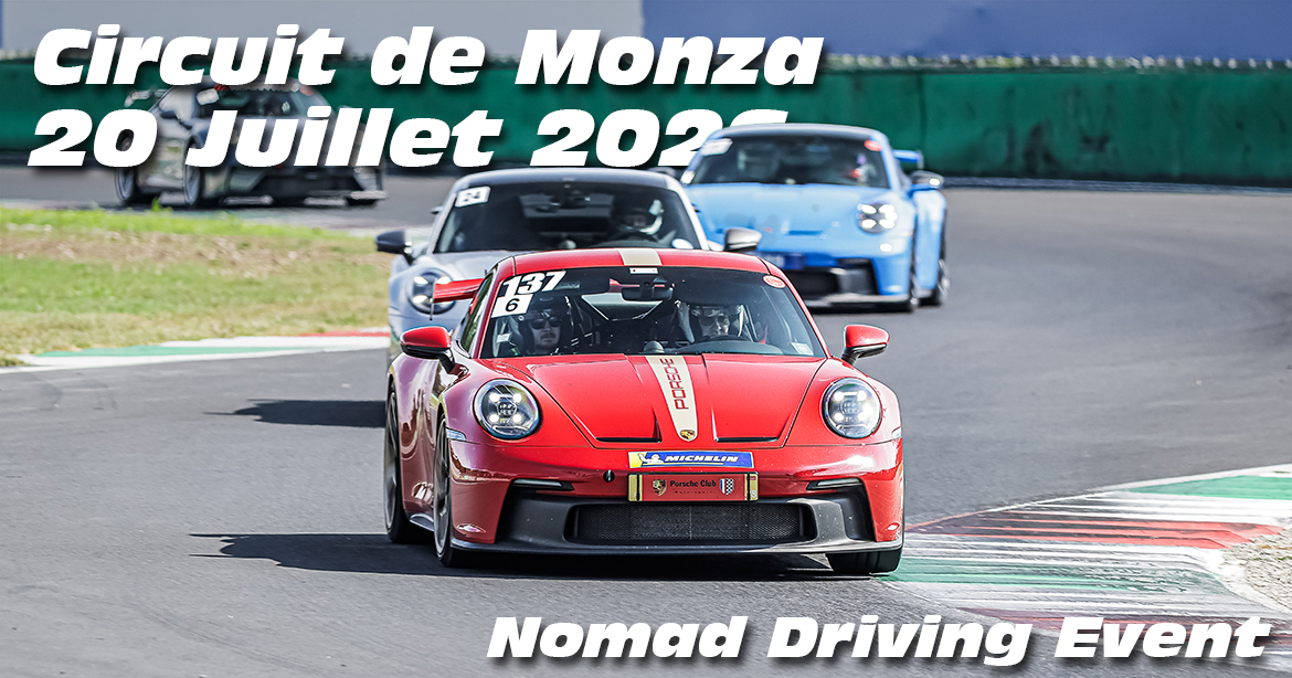 Photos au Circuit de Monza le 20 Juillet 2026 avec Nomad Driving