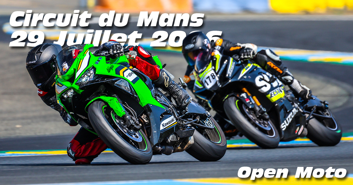 Photos au Circuit du Mans le 29 Juillet 2026 avec ACO moto