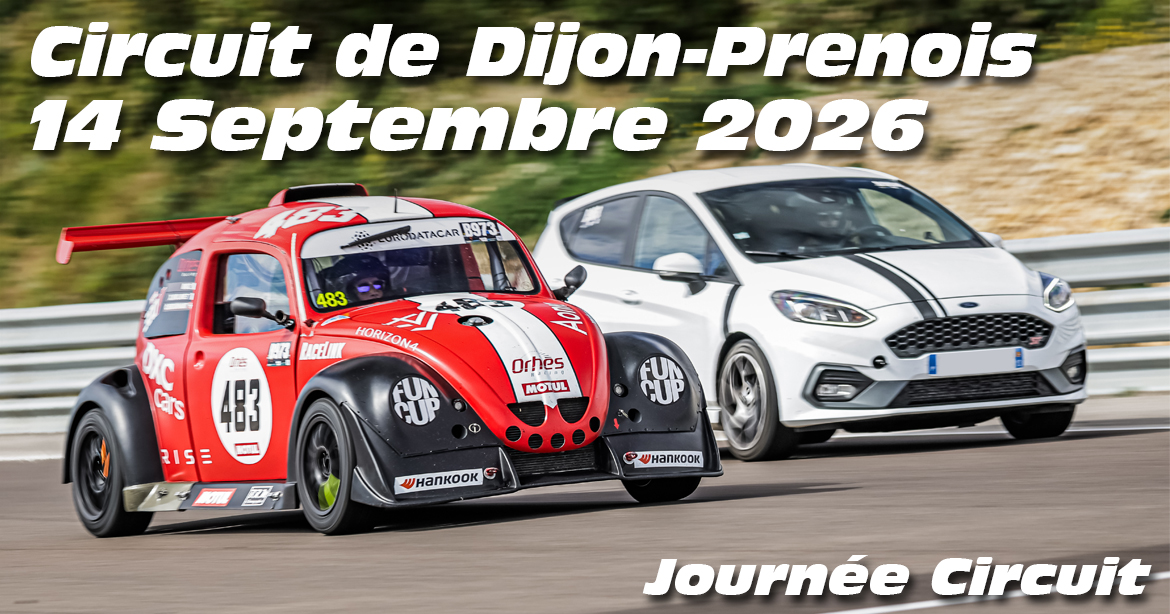 Photos au Circuit de Dijon Prenois le 14 Septembre 2026 avec Journee Circuit
